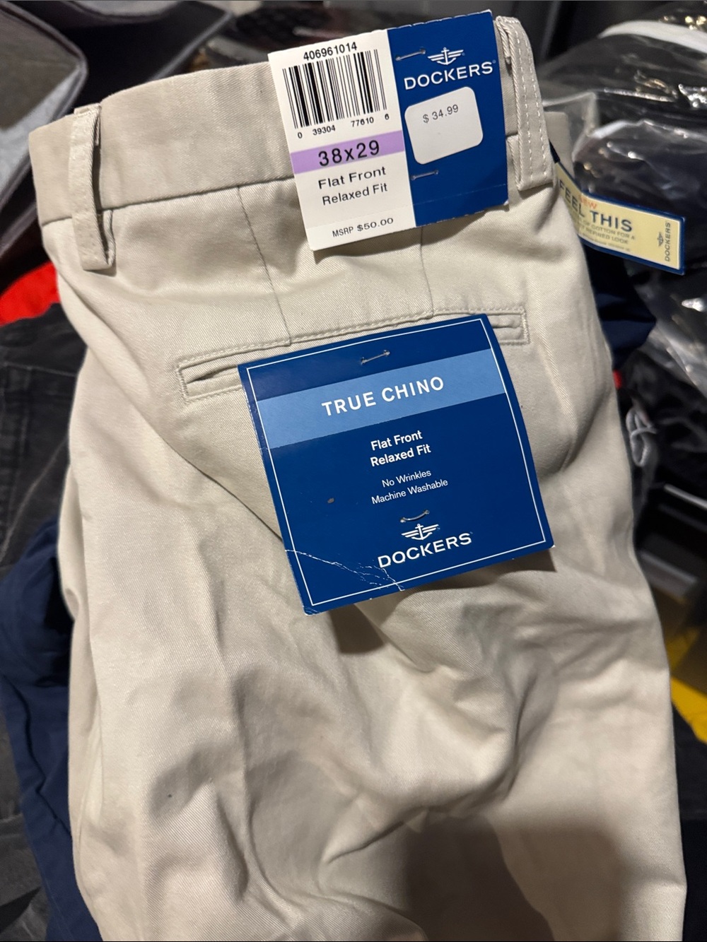 Dockers Men's Khaki Chinos in Light Beige